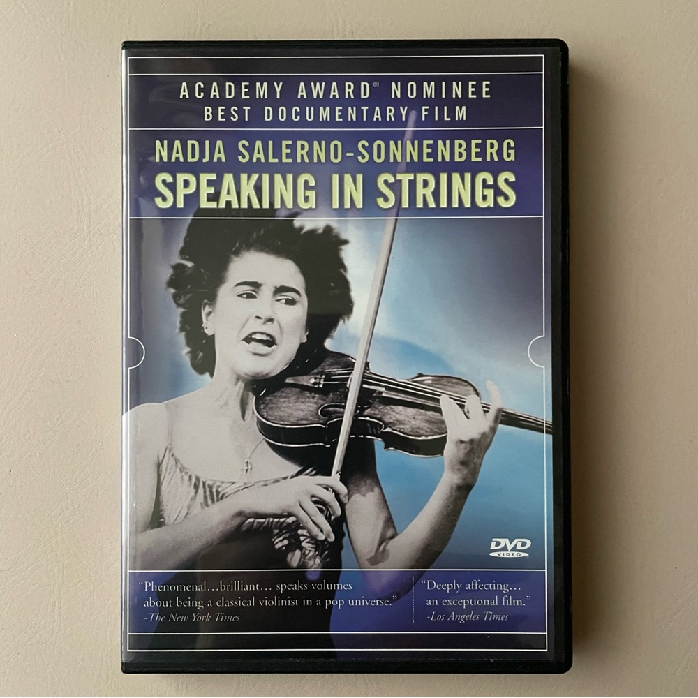 Speaking In Strings (DVD, 2001) Nadja Salerno-Sonnenberg Documentary Film